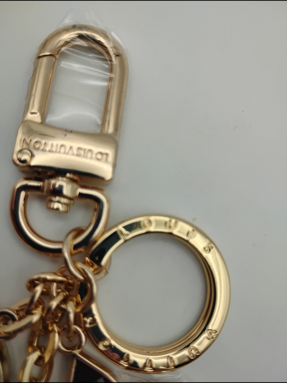 Louis Vuitton Pink and Gold Monogram Key Charm - Picture 3 of 10